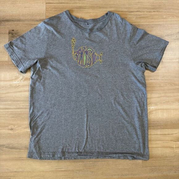 Phish 2014 Gray Fall Tour Shirt Size Trey Anastasio Jam Band Touring Rock Merch - Picture 1 of 5